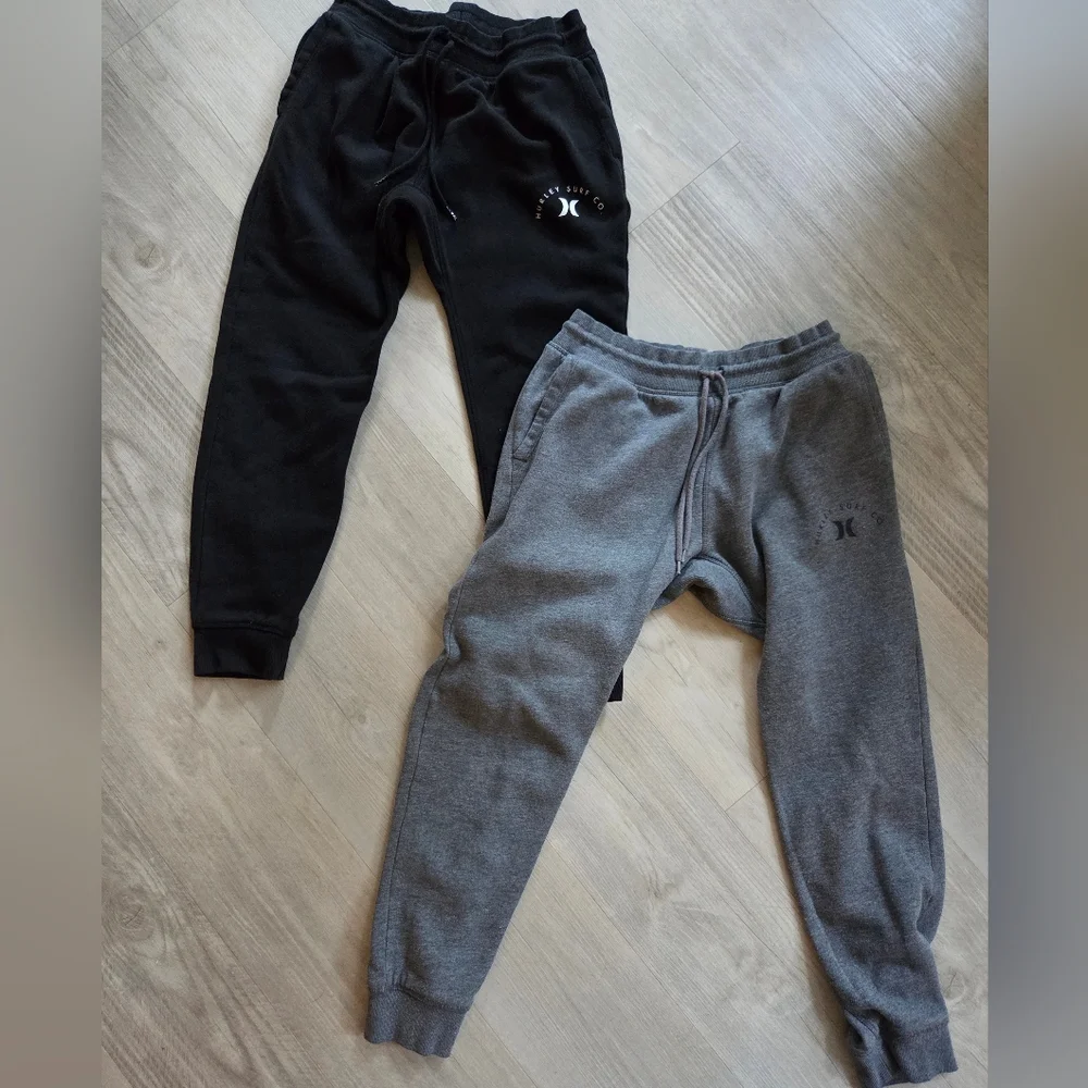 Hurley Kids Black and Gray Joggers - 2 Pair
